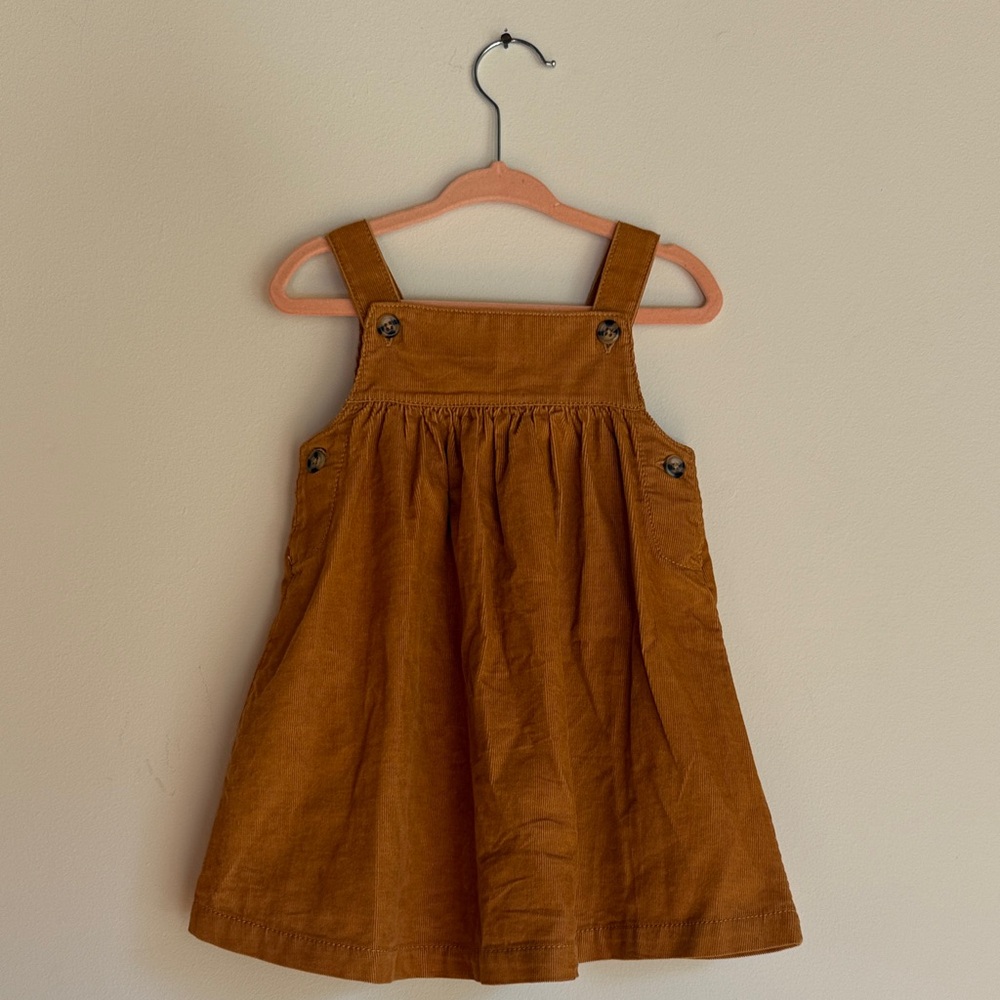CARTER’S Mustard Yellow Corduroy Casual Kids Dress - Fall Classic